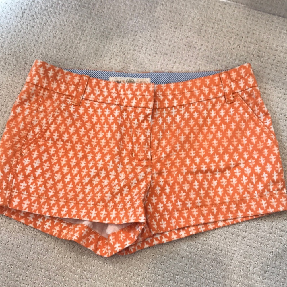 Orange JCrew shorts